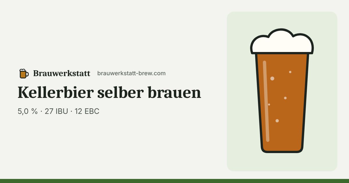 Kellerbier im Glas – typische Farbe 12 EBC