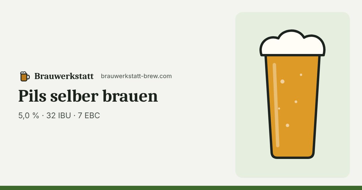 Pils im Glas – typische Farbe 7 EBC