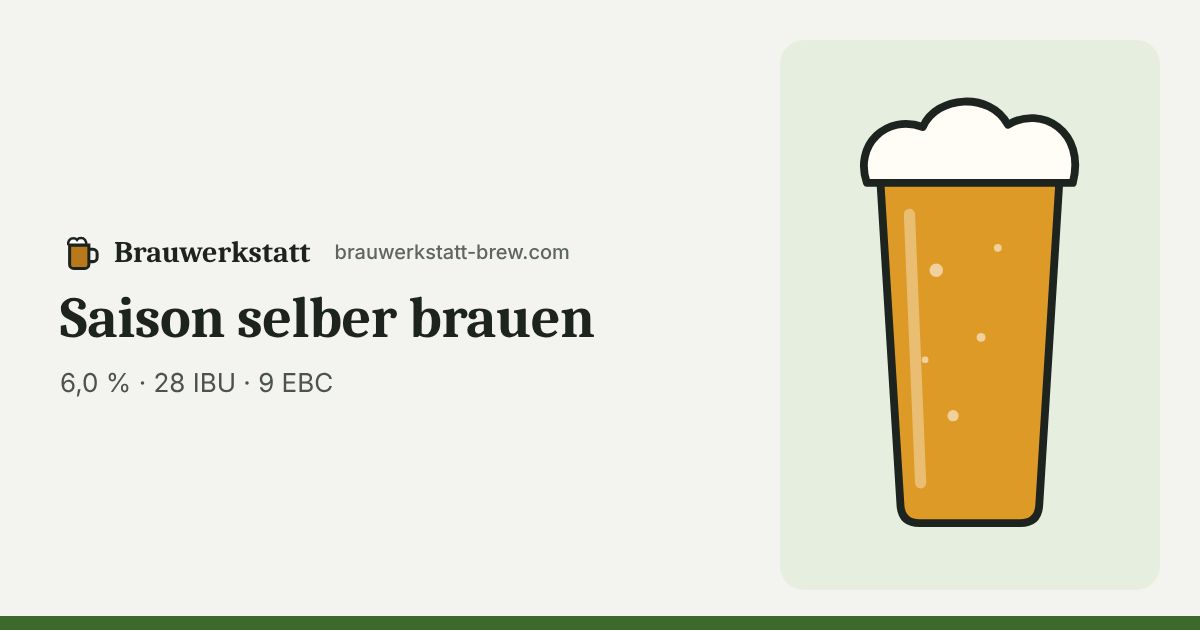 Saison im Glas – typische Farbe 9 EBC