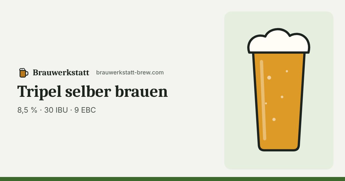 Tripel im Glas – typische Farbe 9 EBC